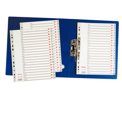 Separatore alfabetico pp - separatore, a/z
