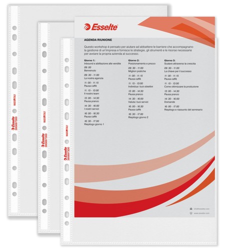 Esselte 200 buste trasparenti - esselte,